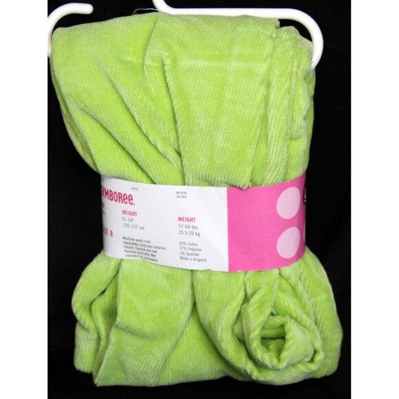 NWT 2004 Gymboree Hide & Seek Green Stretch Corduroy Leggings sz 8 Fall Pullon - Picture 2 of 4